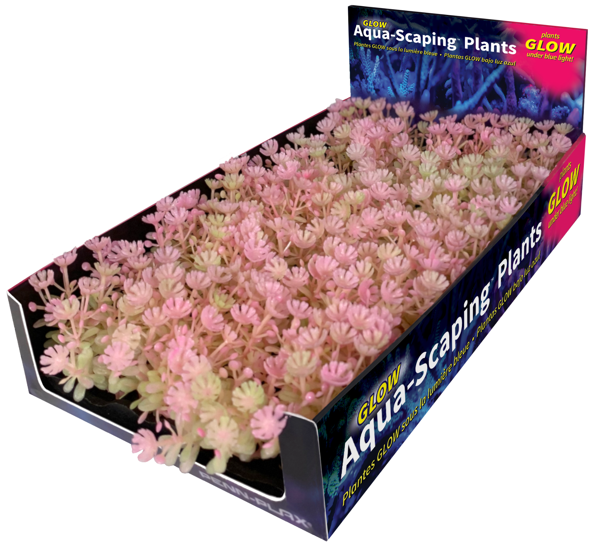 Penn-Plax eOrder | Tide & Treasure™ Glow Plants - 5-Piece PDQ - Pink ...