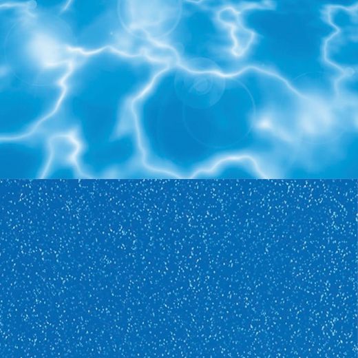 Picture of Tide & Treasure™ Double-Back™ Bulk Roll - Tropical Reflections/Blue Bubbles - 19.25 x 48"