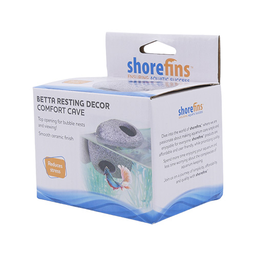 Penn-Plax eOrder | shorefins™ Betta Cave w/ Suction Cup – Ceramic