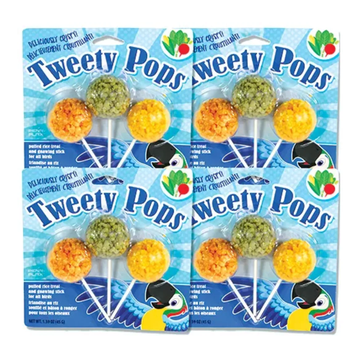 4 PC PK-TWEETY POPS 3 PIECES TWEET EATS