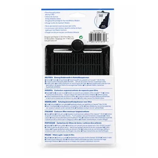 Cascade™ 150 Hang-on Filter Replacement Cartridge - 3-Pack - Fits CPF3 & CPF4 Filter