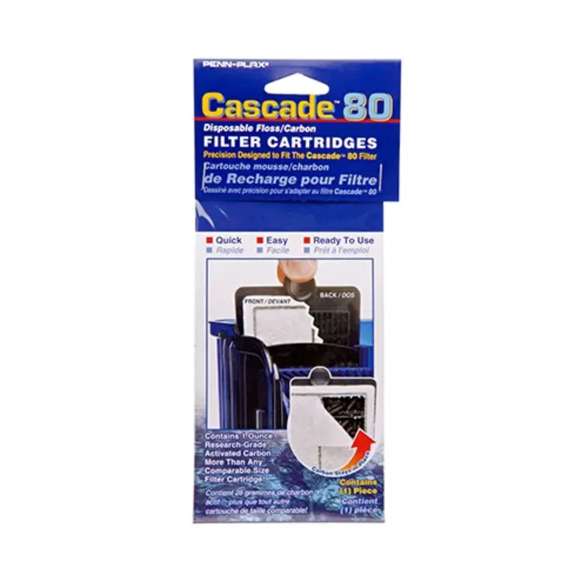 Cascade™ 80 Hang-on Filter Replacement Cartridge - 1-Pack - Fits CPF1 Filter