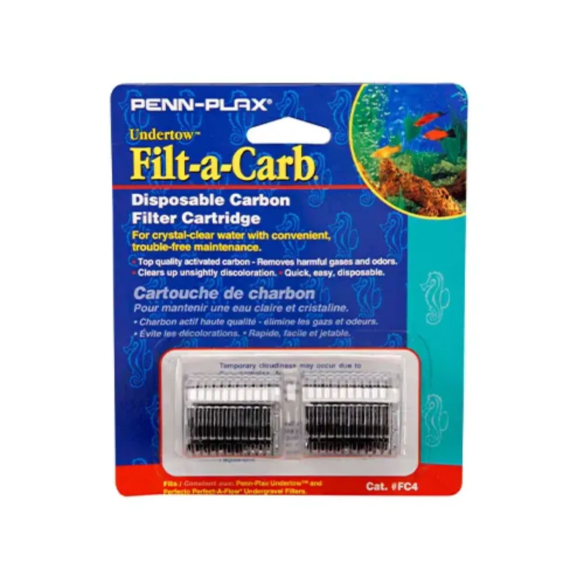 Cascade™ Carbon Undergravel Filter Cartridges 2-Pack - Fits Undertow & Perfect-a-Flow Filters