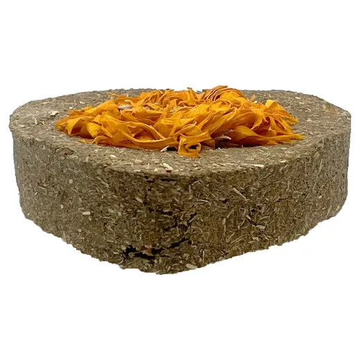 Timothy Hay Flower Chew 4 Pcs W/ Dried Fruit/Veg