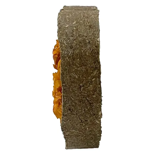 Timothy Hay Flower Chew 4 Pcs W/ Dried Fruit/Veg