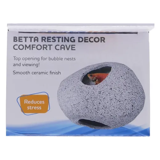 shorefins™ Betta Cave w/ Suction Cup – Ceramic