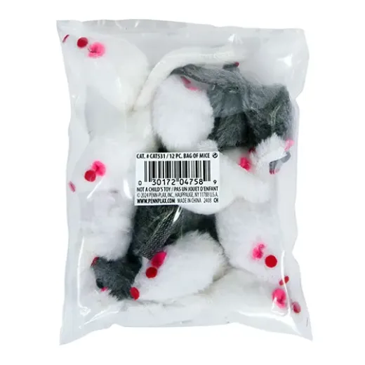 Cat Life™ Bag of Mice - Gray & White - 12 Pack